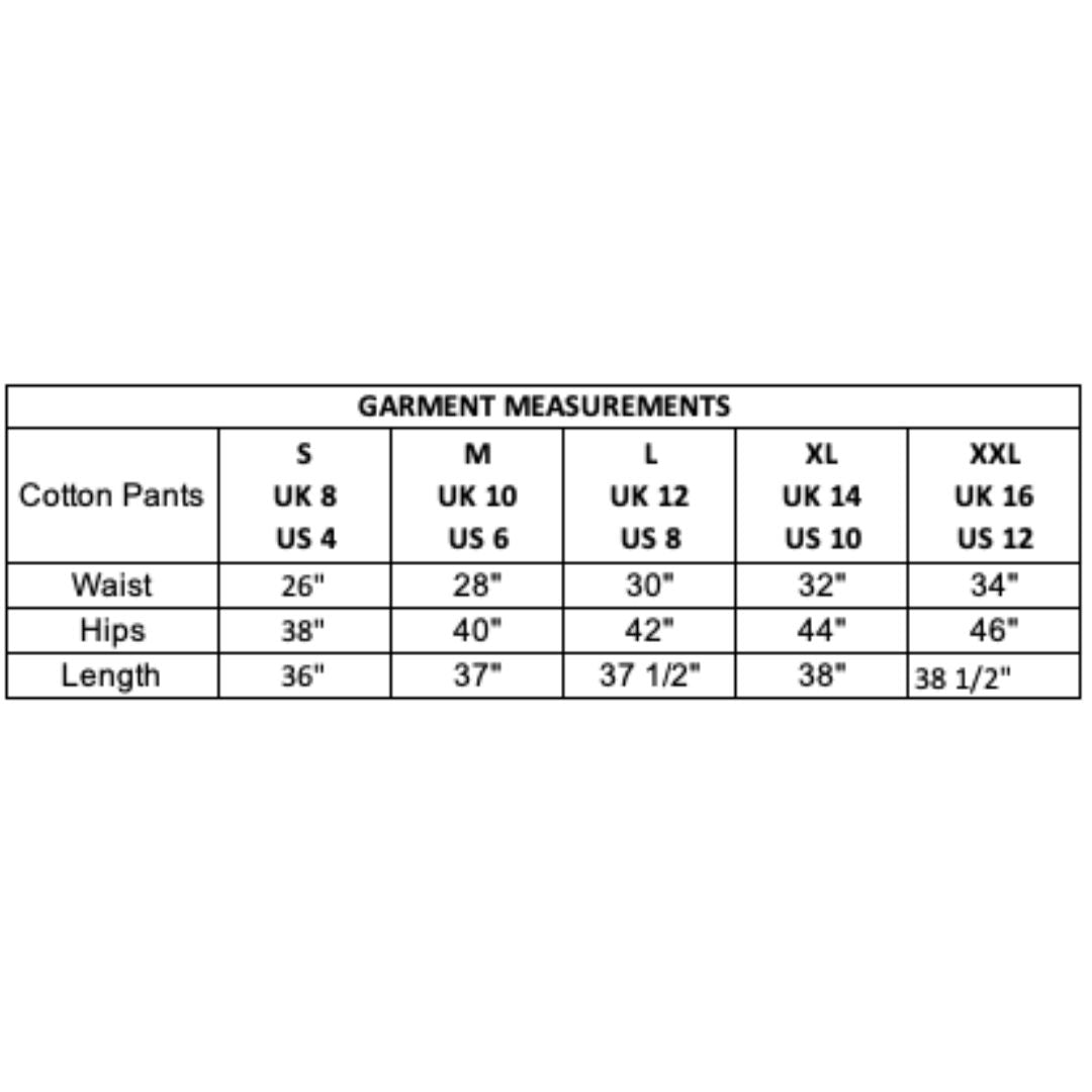 Wide Leg Cotton Pants | Black