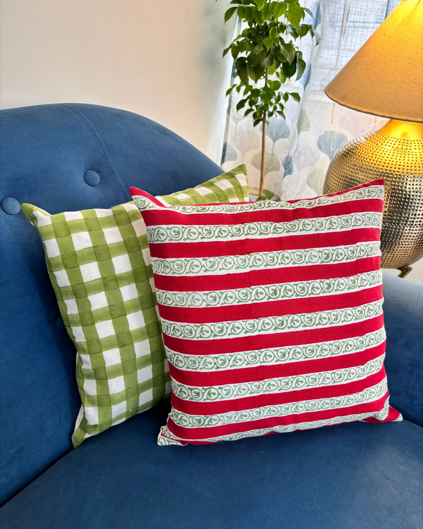 مفارش طاولة الطعام "كوبو" | مجموعة من قطعتين | باللونين الأسود والأحمر