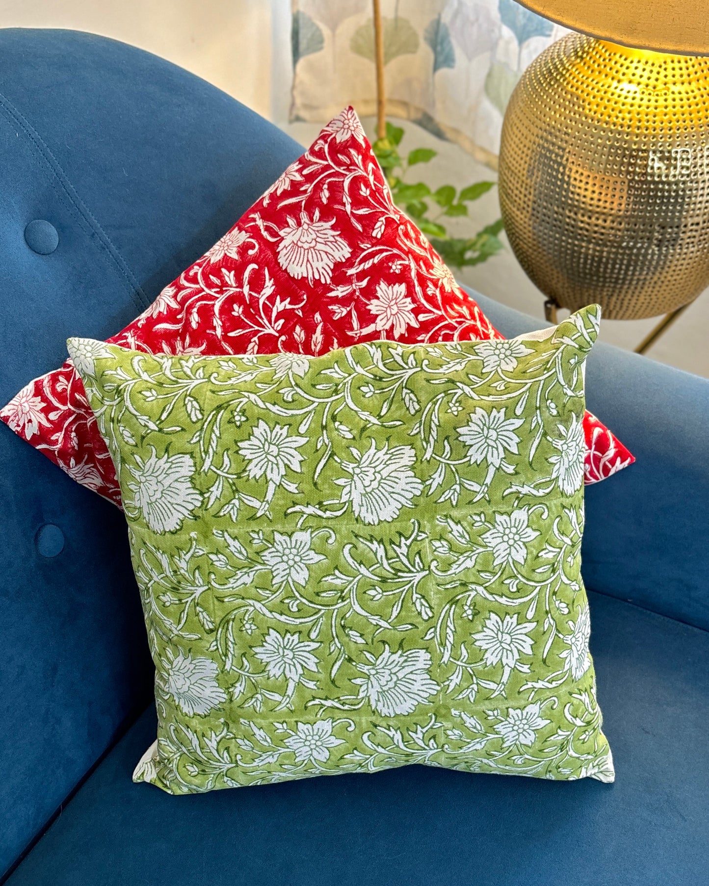 مفارش طاولة الطعام "كوبو" | مجموعة من قطعتين | باللونين الأسود والأحمر