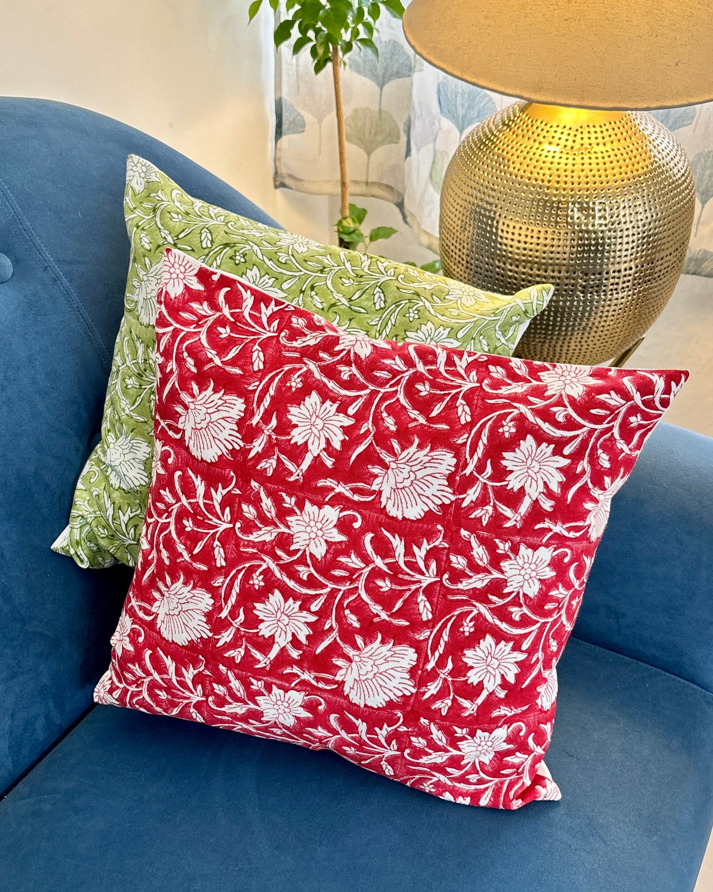 مفارش طاولة الطعام "كوبو" | مجموعة من قطعتين | باللونين الأسود والأحمر