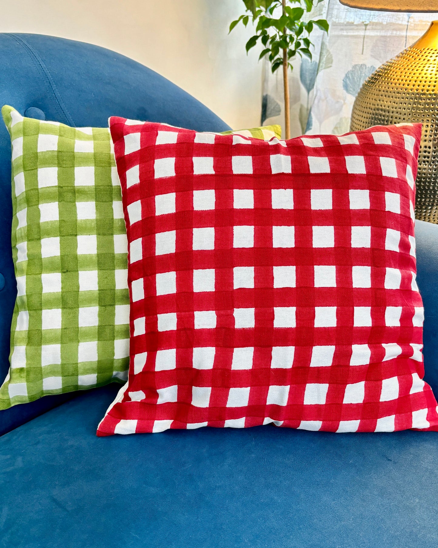 مفارش طاولة الطعام "كوبو" | مجموعة من قطعتين | باللونين الأسود والأحمر