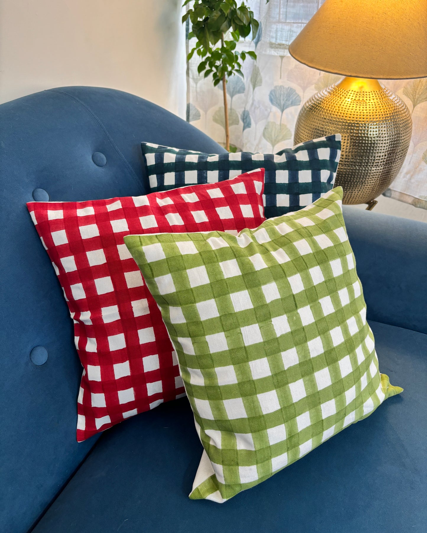 مفارش طاولة الطعام "كوبو" | مجموعة من قطعتين | باللونين الأسود والأحمر