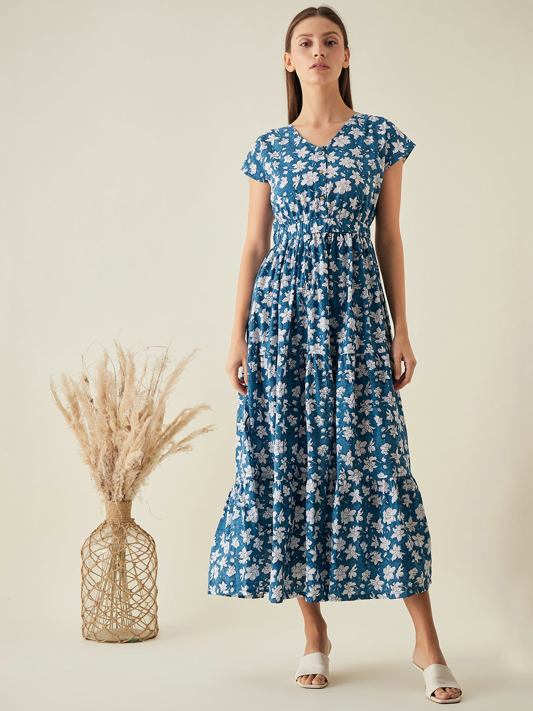Maxi dress for women | Blue