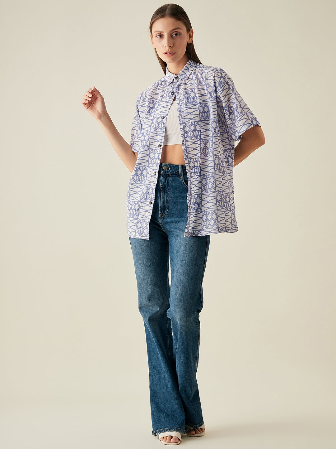 Oversize shirt for women | Lilac