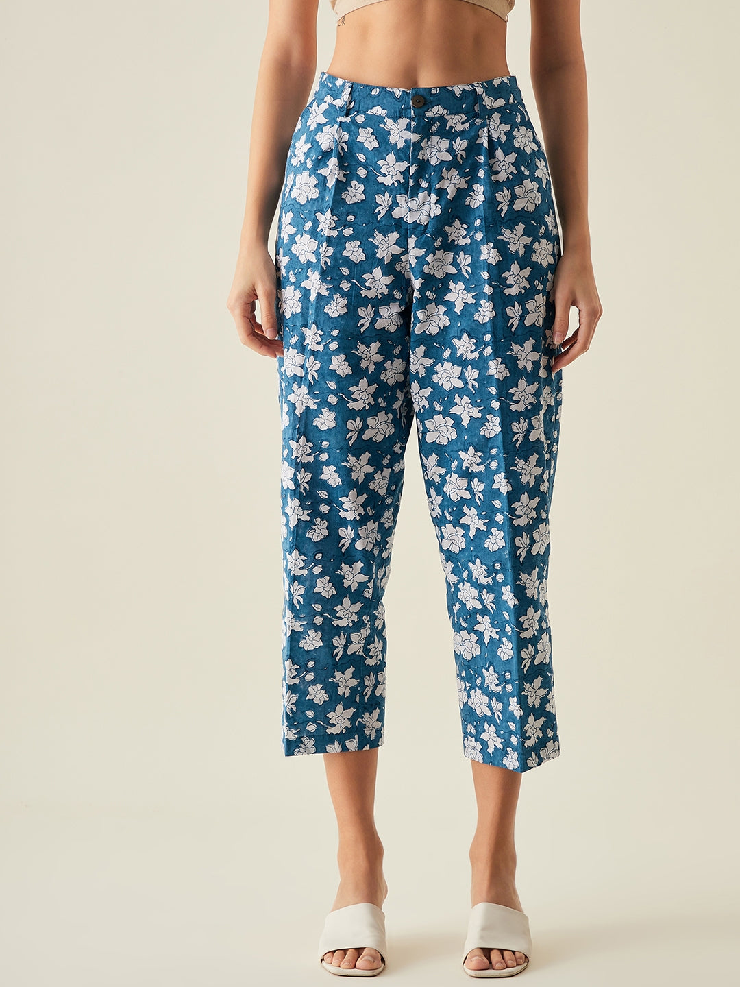 Regular pants for women | Blue