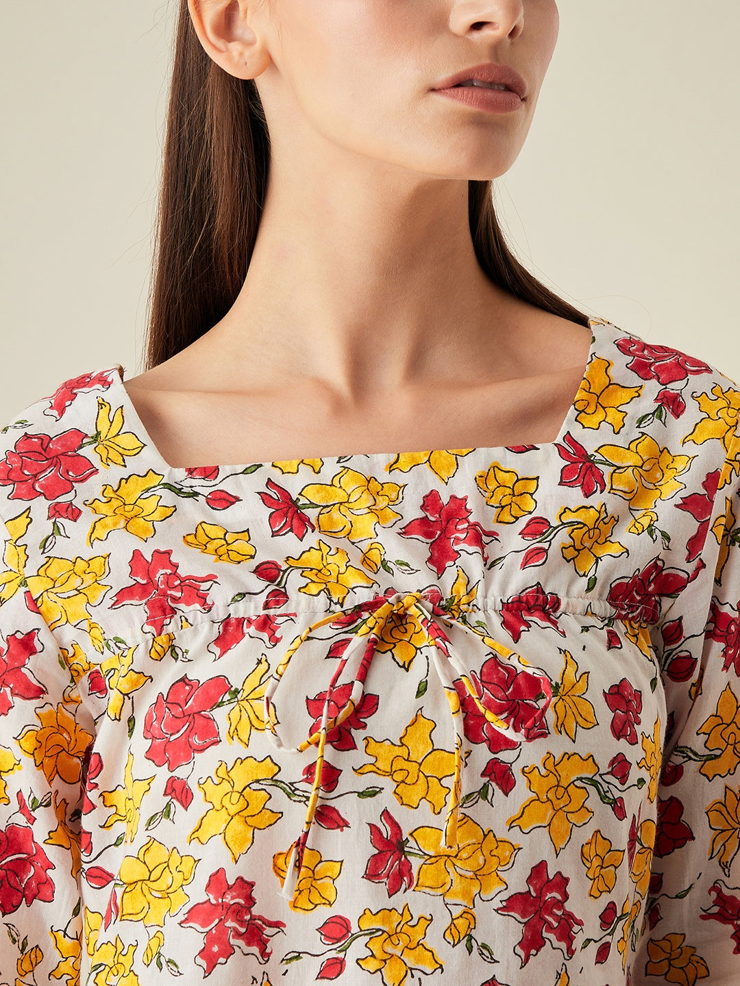 Mini dress for women | Red, yellow, white
