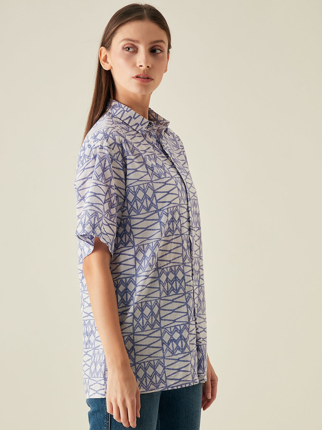 Oversize shirt for women | Lilac