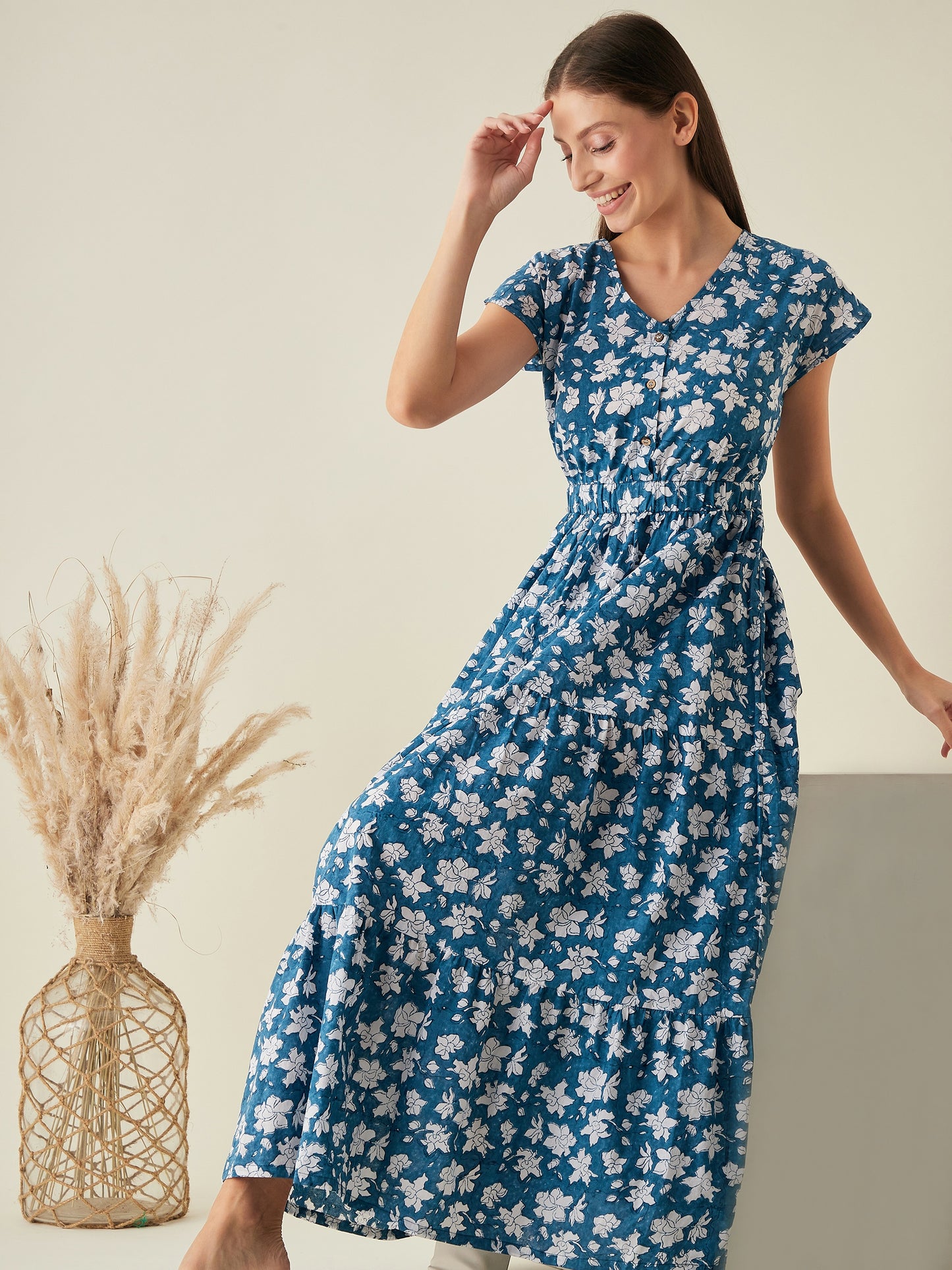 Maxi dress for women | Blue