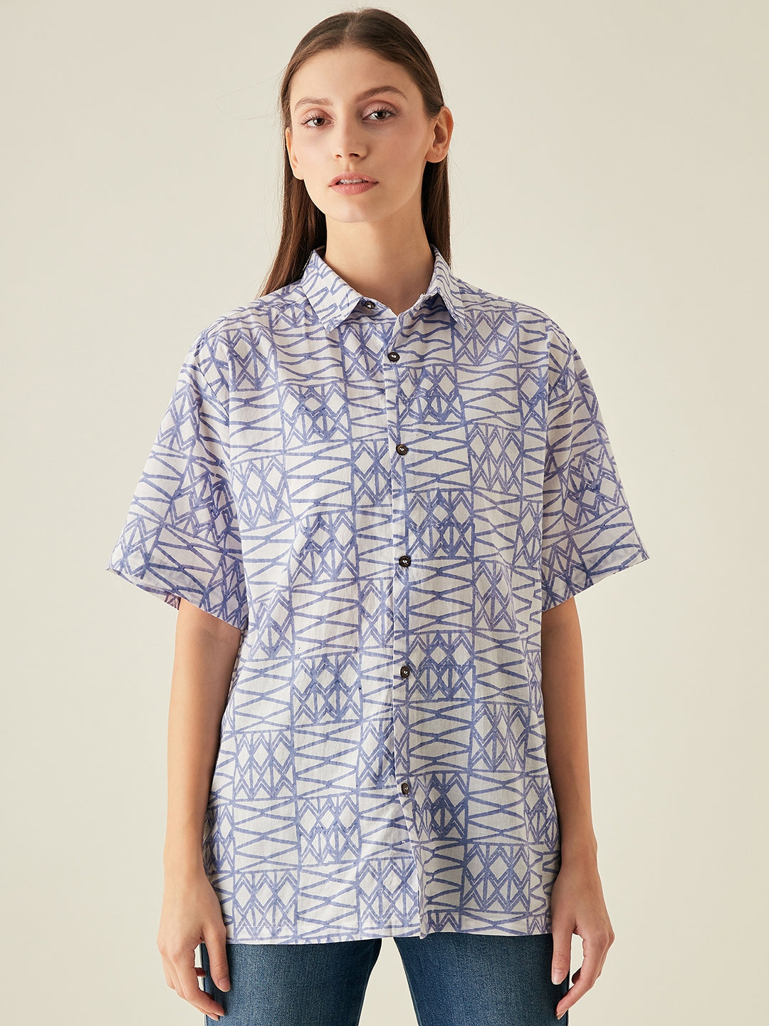 Oversize shirt for women | Lilac