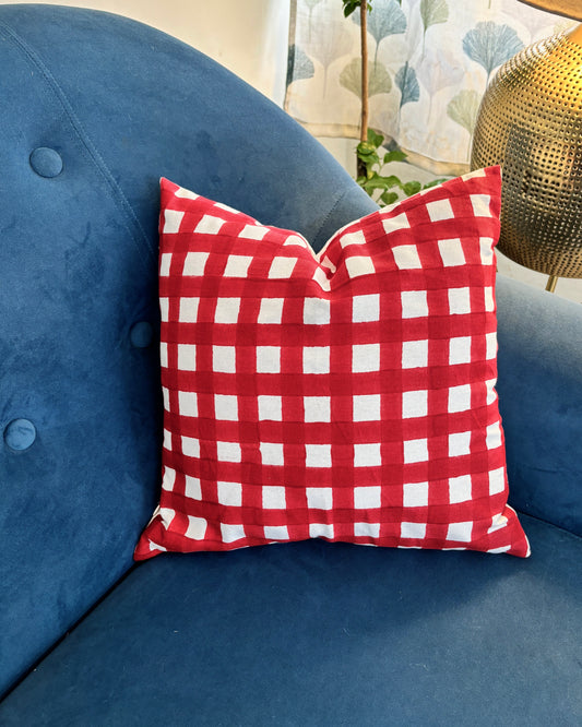 مفارش طاولة الطعام "كوبو" | مجموعة من قطعتين | باللونين الأسود والأحمر