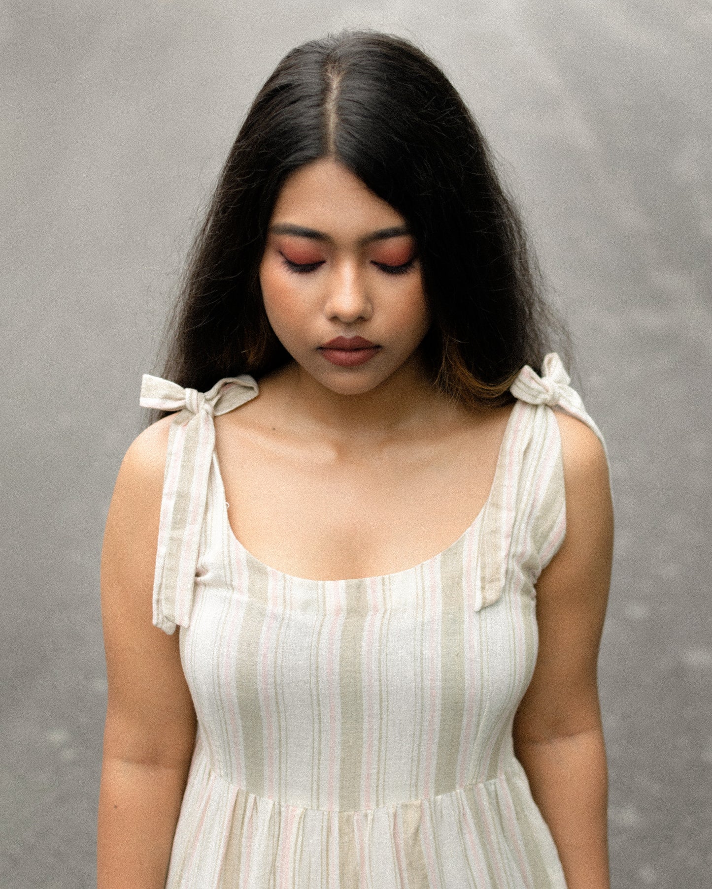 Tiered midi dress for women