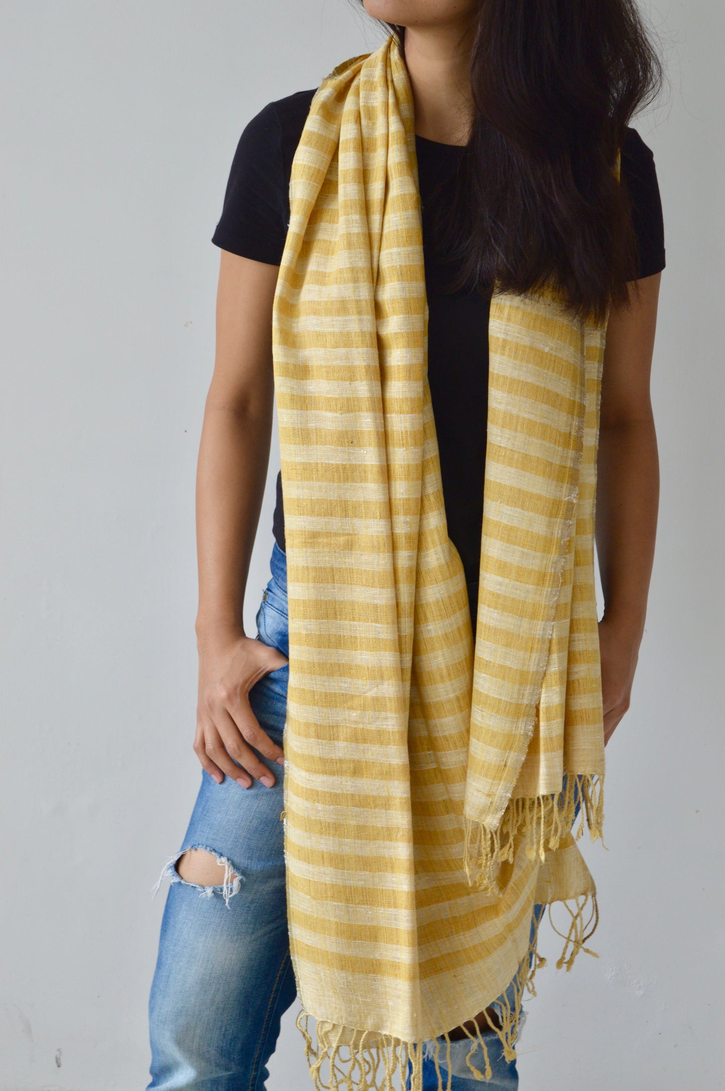 Butterscotch Eri silk scarf