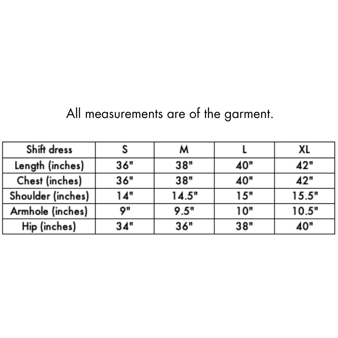 Shift dress with pleat detail