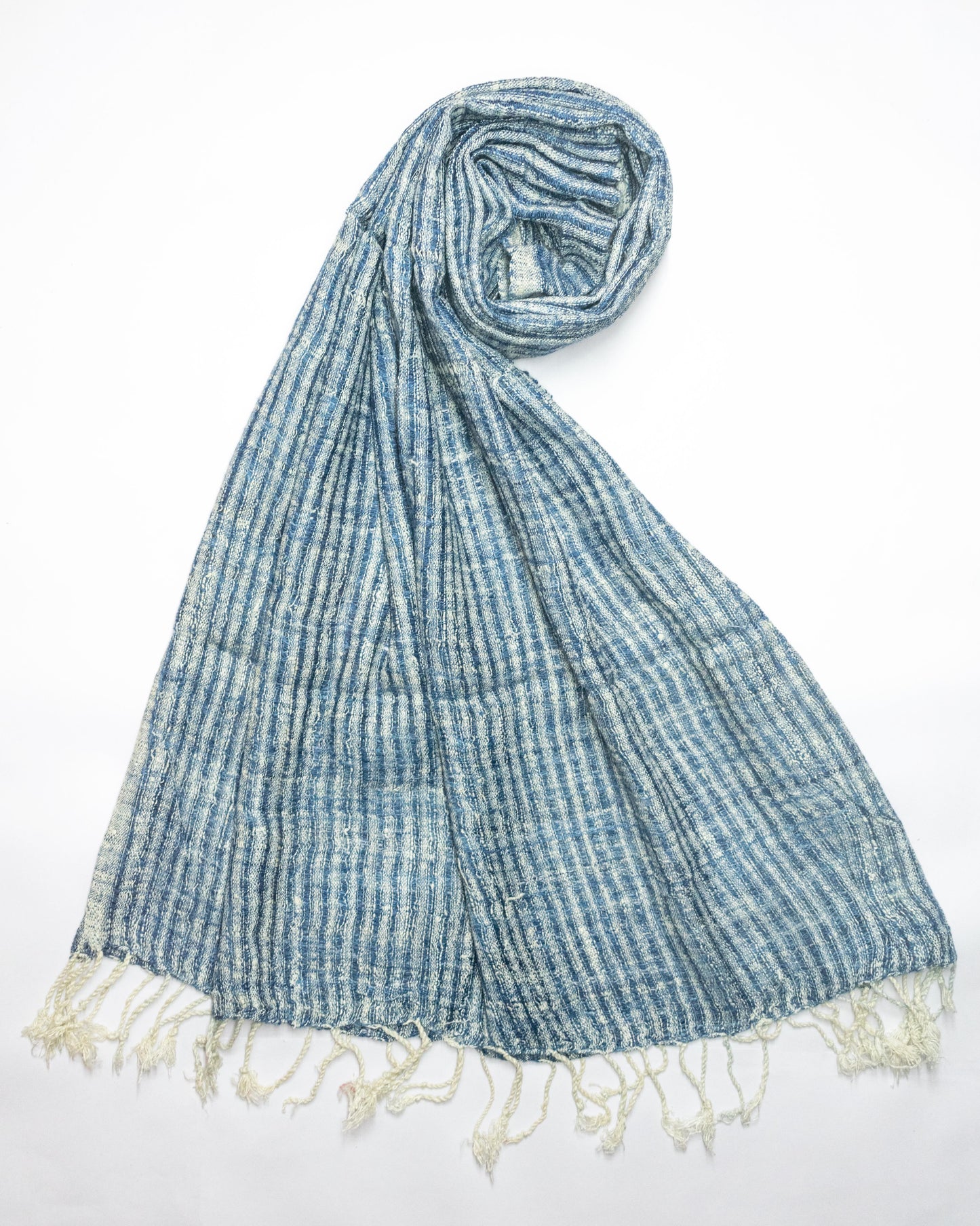 Wild Rain Peace Silk Scarf in blue