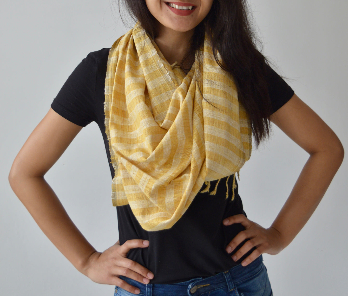 Butterscotch Eri silk scarf