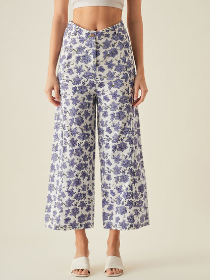 Wide-leg pants for women | Lilac