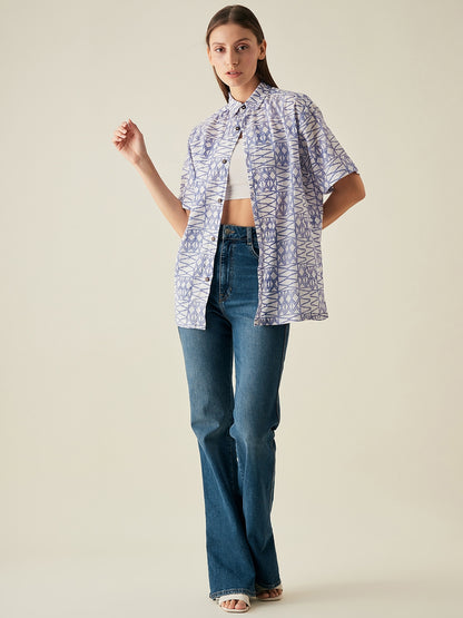 Oversize shirt for women | Lilac