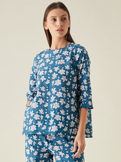 Short Tunic for women | Blue
