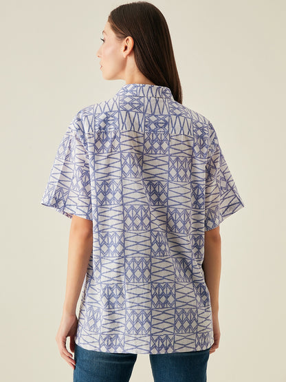 Oversize shirt for women | Lilac
