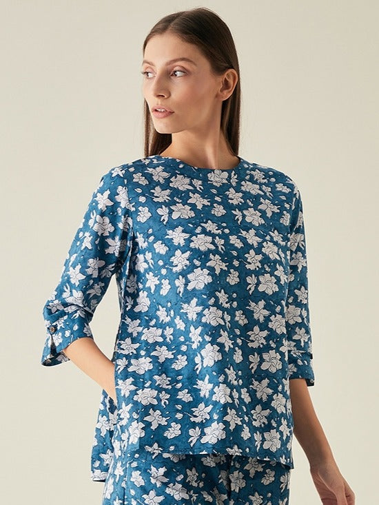 Short Tunic for women | Blue