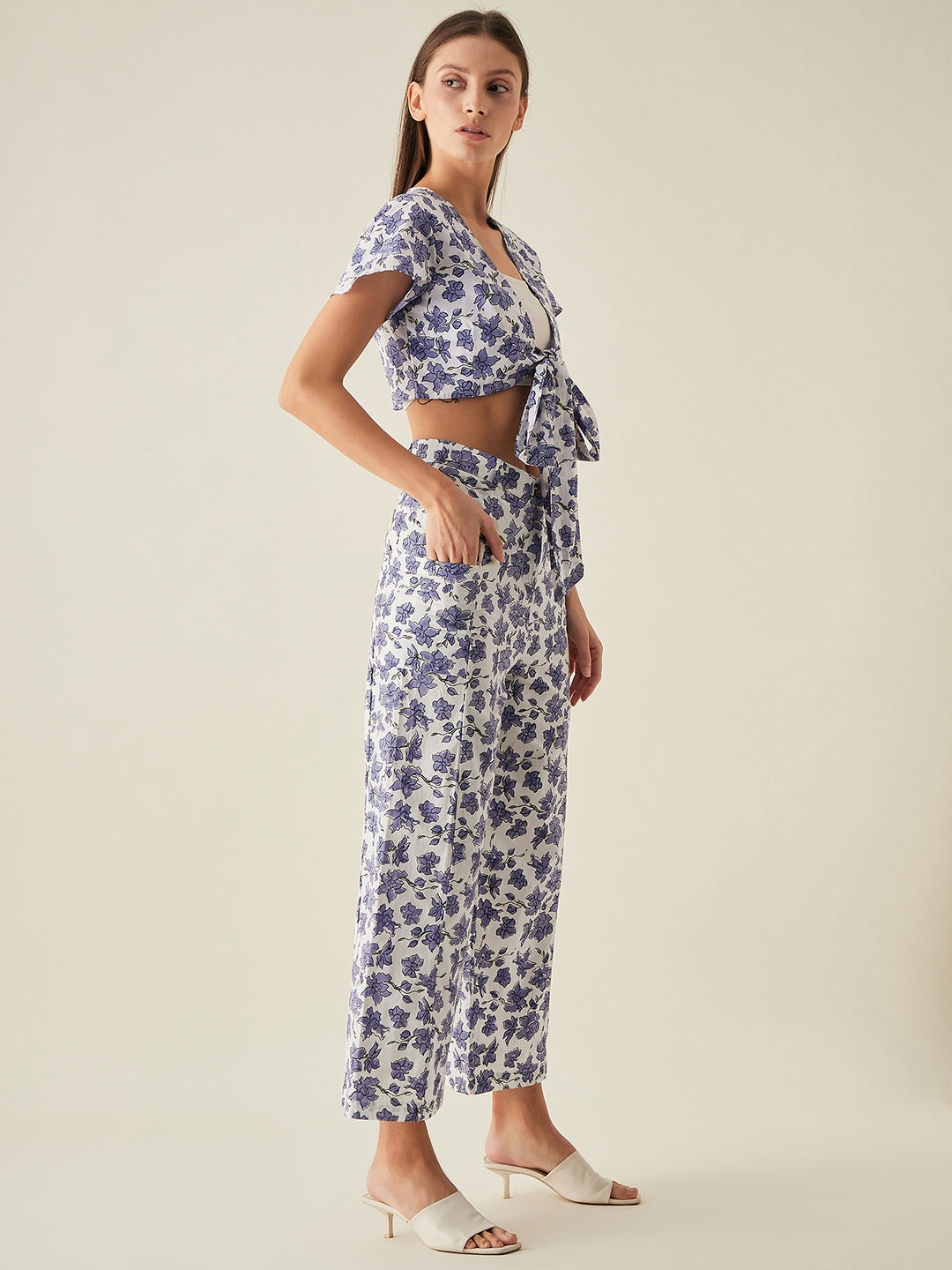 Wide-leg pants for women | Lilac