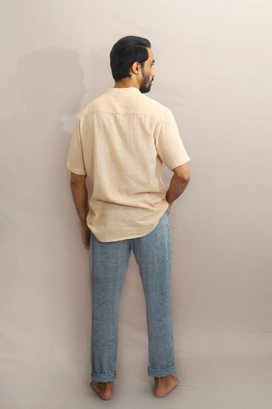 Pink half sleeved shirt for Men