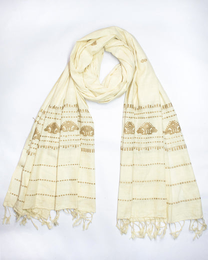 Stopping by the Woods Peace Silk Scarf