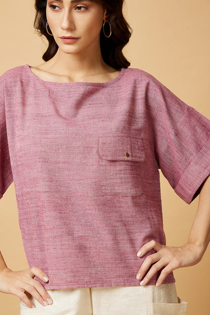 Oversized top in Pink for Women
