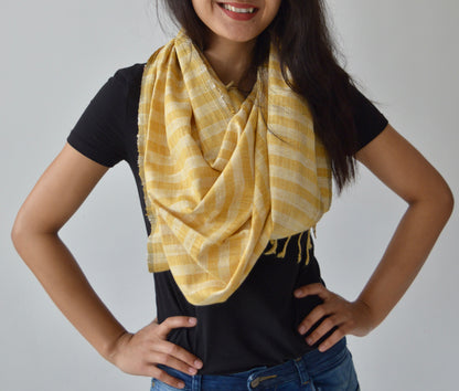 Butterscotch Eri silk scarf